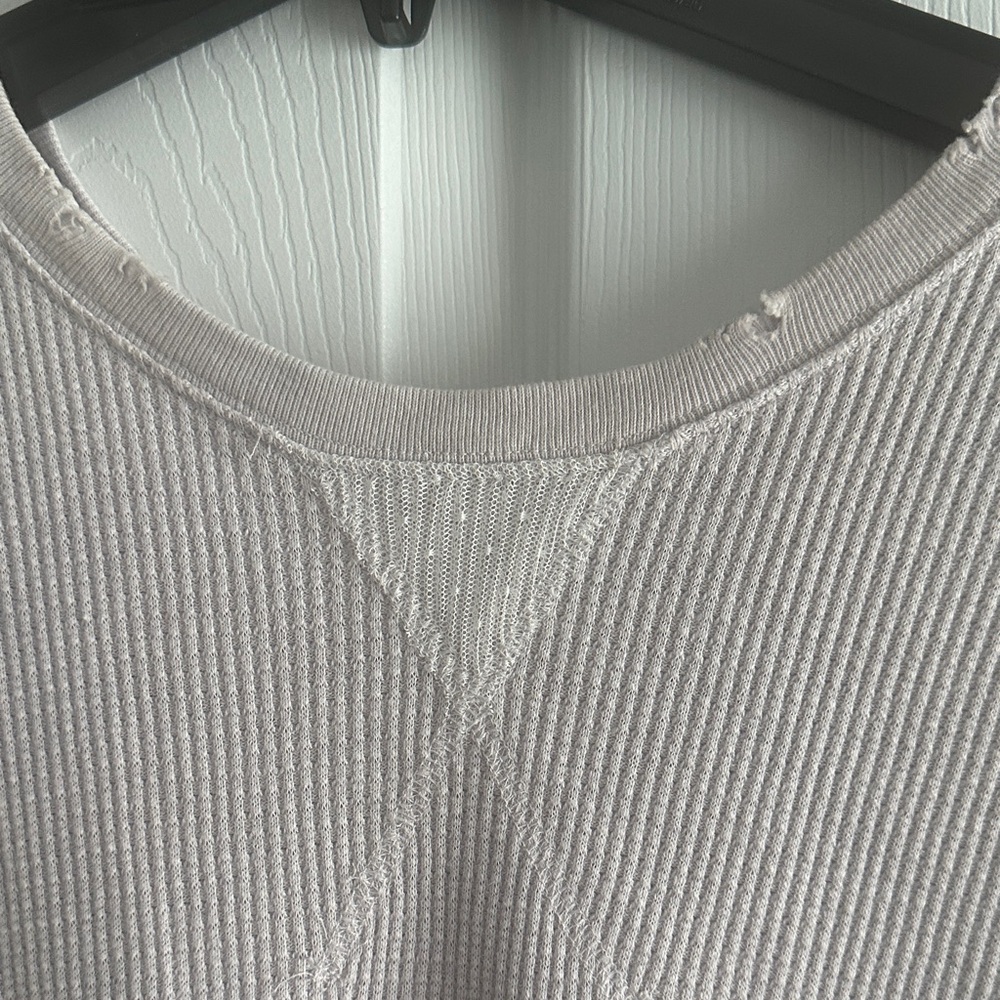 Free People Lavender and White Layered Top - Picture 2 of 6